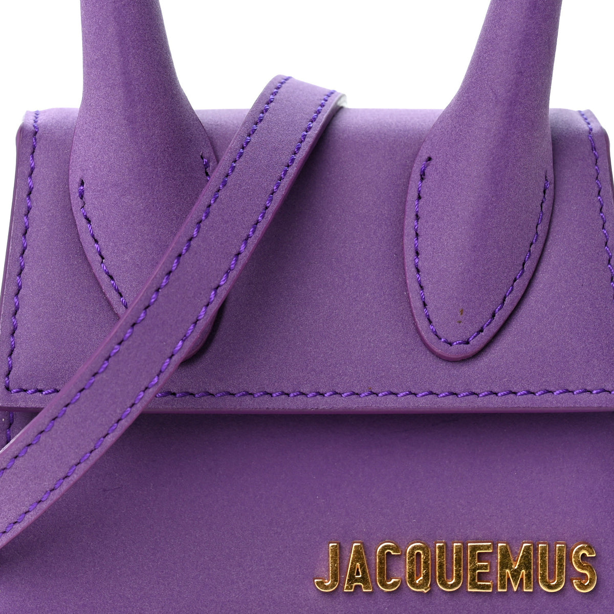 Jacquemus Nubuck Le Chiquito Moyen Purple 7 of 9