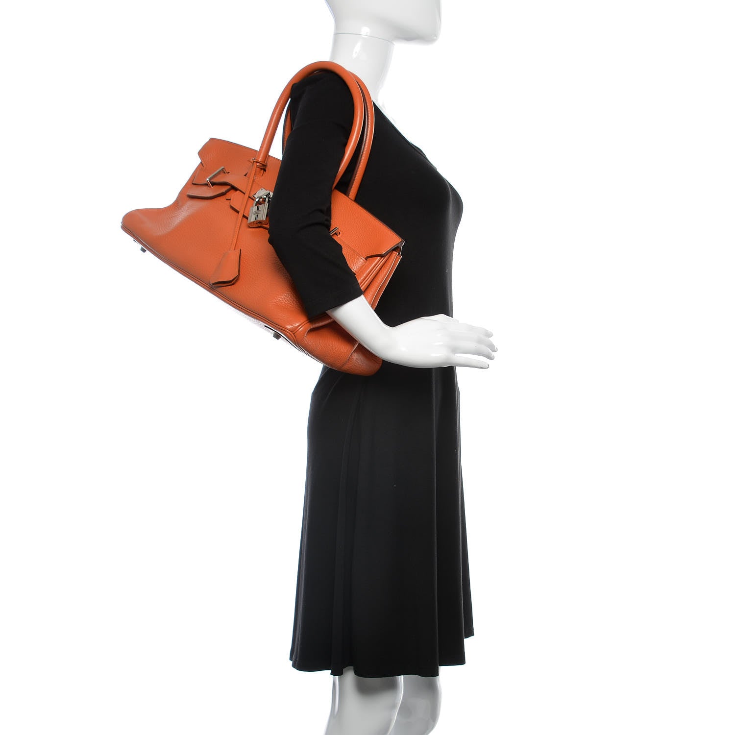 Hermes Taurillon Clemence JPG Birkin 42 Orange 2 of 24