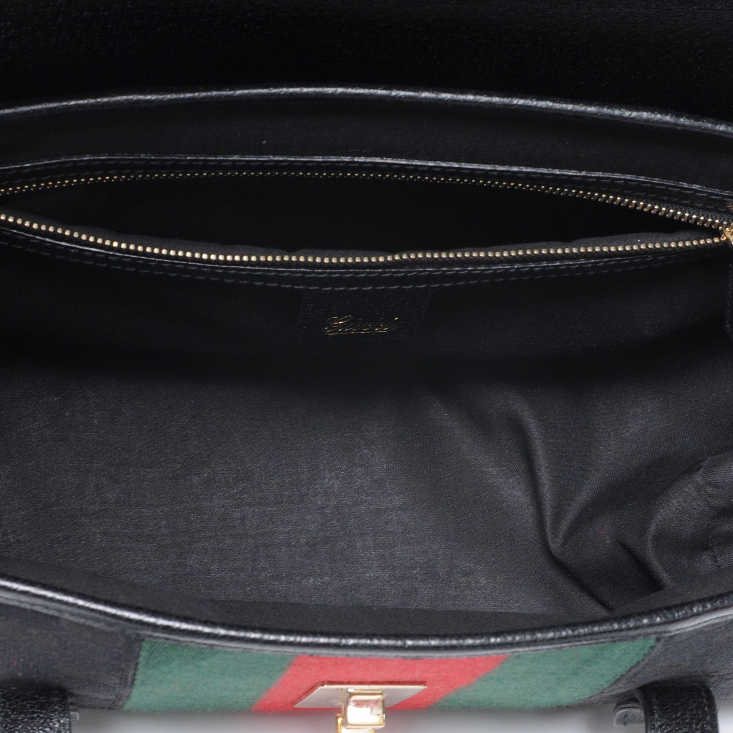 Calfskin Web Bamboo Bullet Satchel