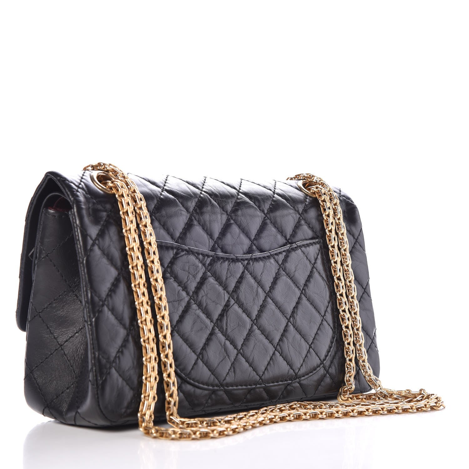 Chanel Aged Calfskin Quilted 2.55 Reissue 225 Flap Black 4 of 9