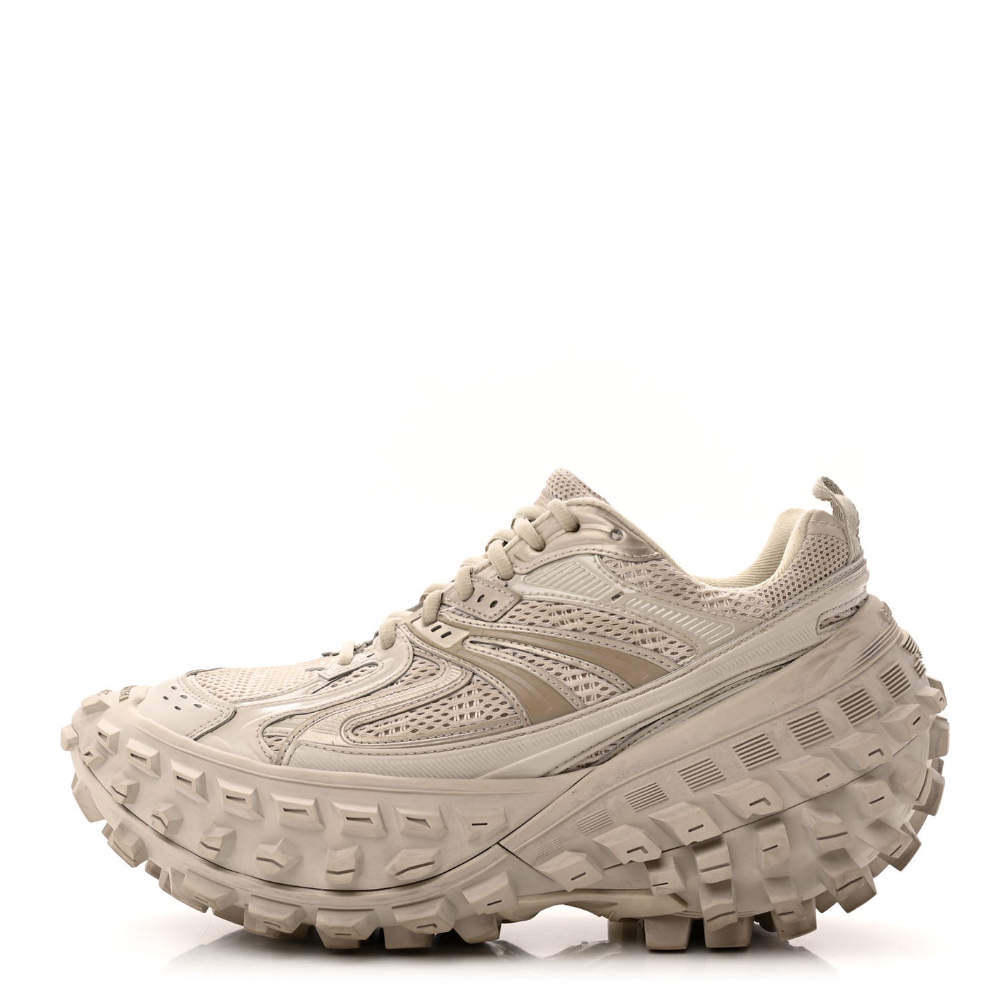 Rubber Mesh Mens Defender Sneakers 40 Monocolor Beige