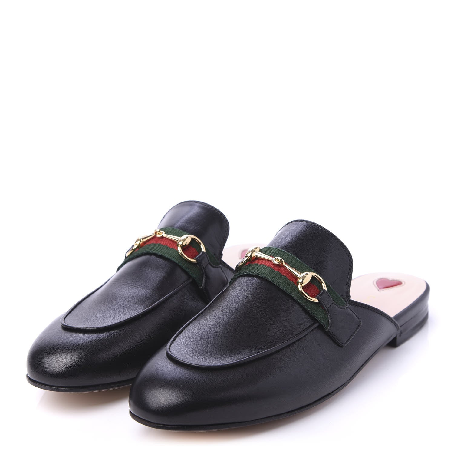 Gucci Malaga Kid Web Womens Princetown Slippers 39 Black 3 of 9