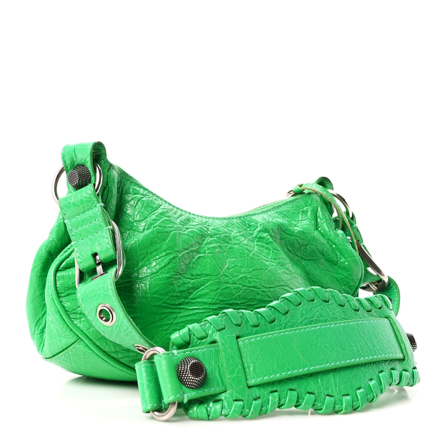 Balenciaga Agneau Arena Le Cagole Shoulder Bag XS Vivid Green 4 of 11