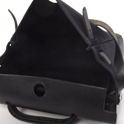 Hermes Toile Vache Calfskin Herbag 30 PM Black 6 of 13