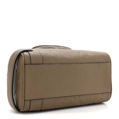 Gucci Piuma Calfskin Jumbo GG Embossed Small Toiletry Case Good Taupe 4 of 10