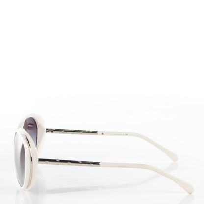 Chanel CC Sunglasses 6037 White 2 of 8