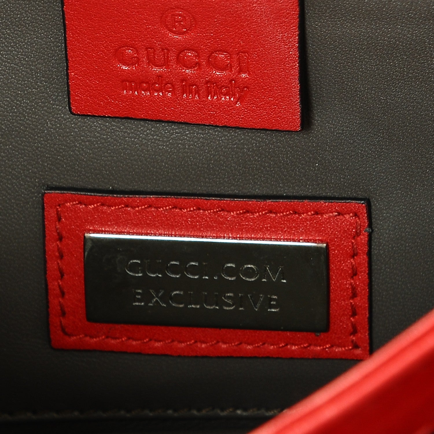 Gucci Shade Lux Calfskin Small Interlocking Shoulder Bag Hibiscus Red 7 of 7