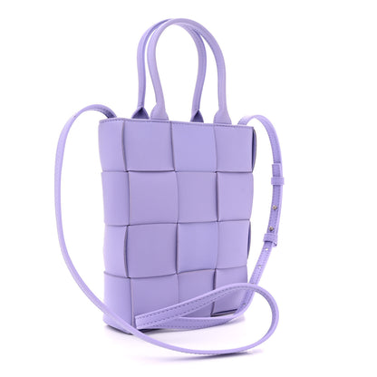 Bottega Veneta Lambskin Maxi Intrecciato North South Cassette Tote Wisteria 3 of 11