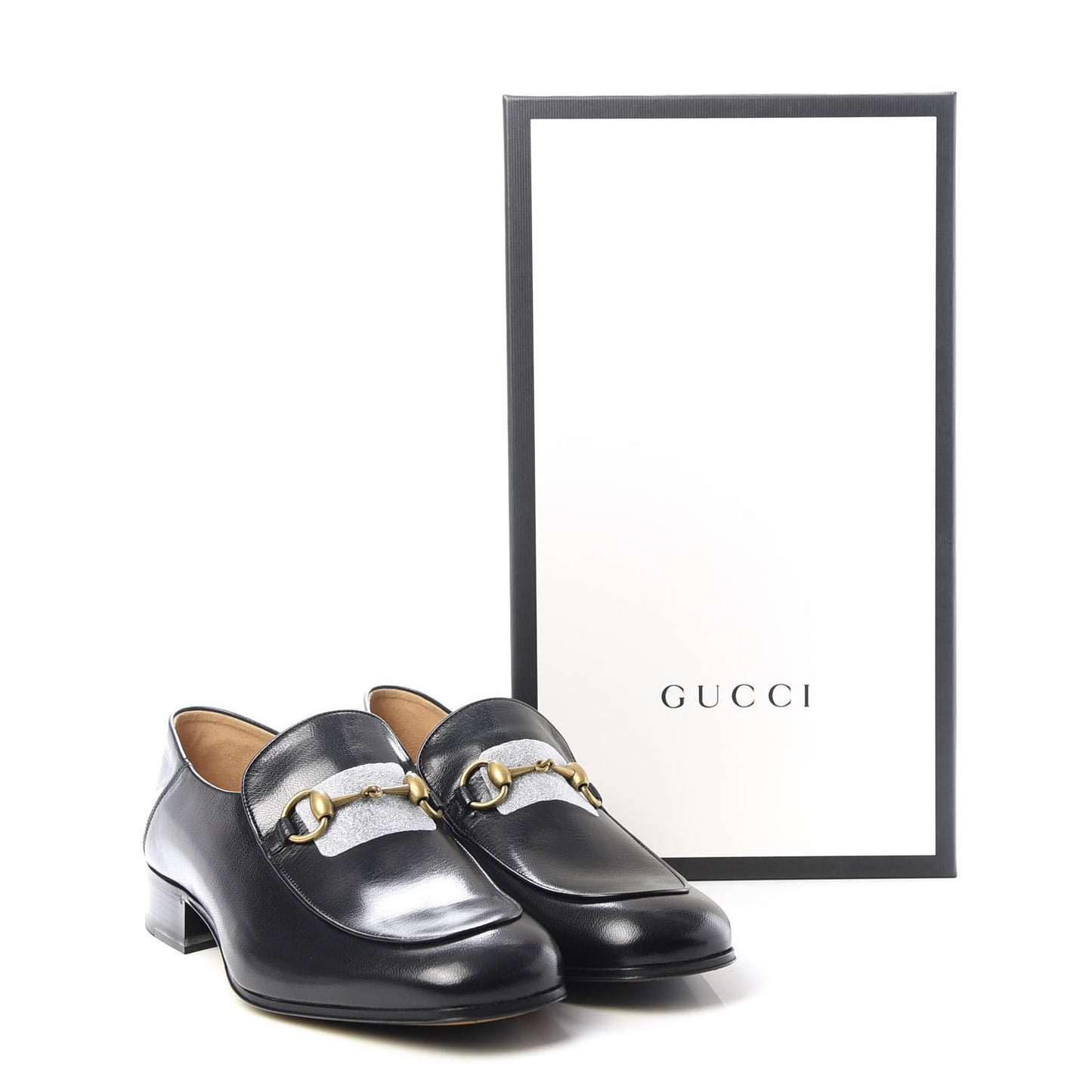 Goatskin Mens Horsebit Loafers 8 Black