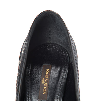 Louis Vuitton Mini Monogram Luxembourg Pumps 38.5 Gris 12 of 15