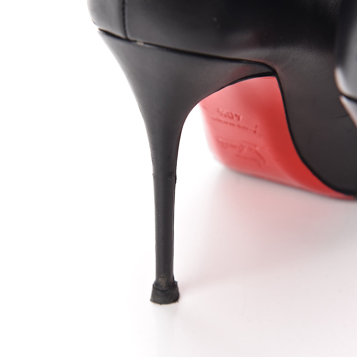 Calfskin Calamijane Booty 100 Ankle Boots 40.5 Black