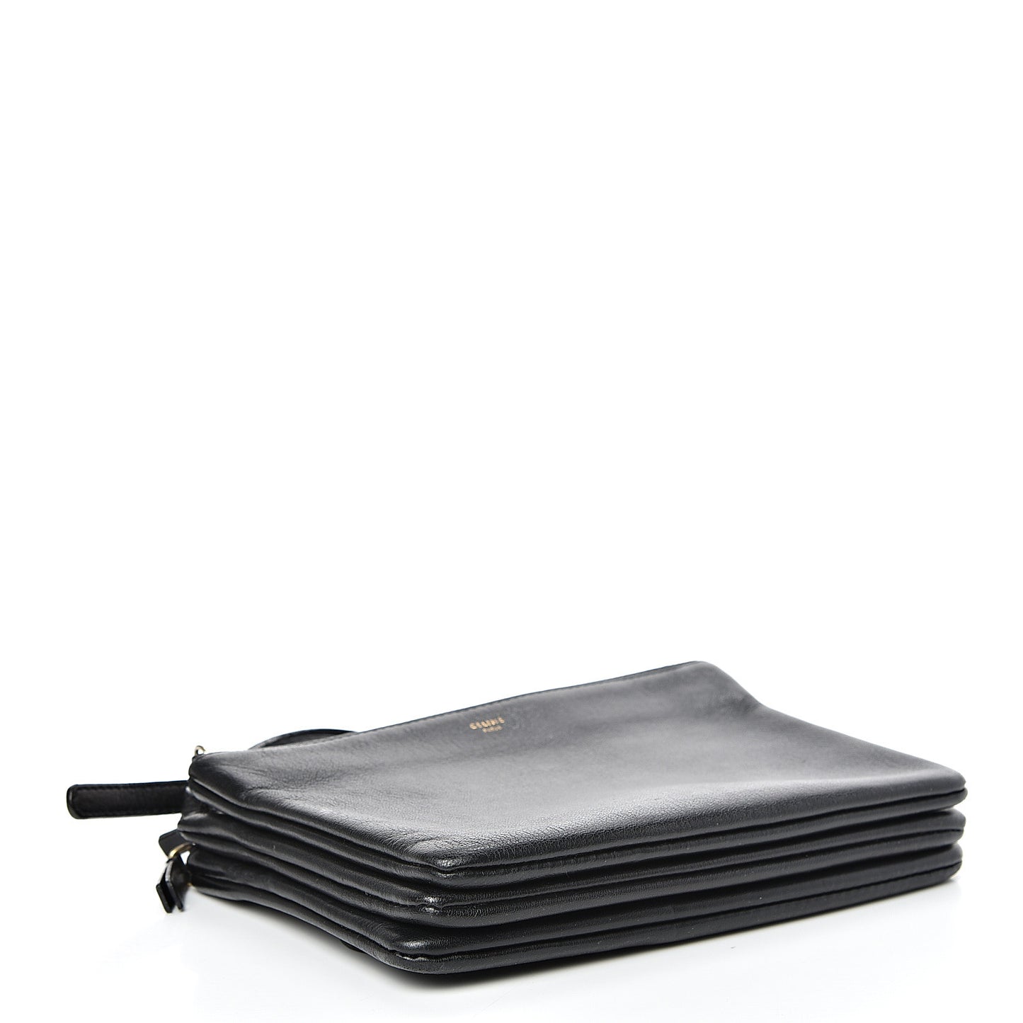 Lambskin Small Trio Crossbody Bag Black