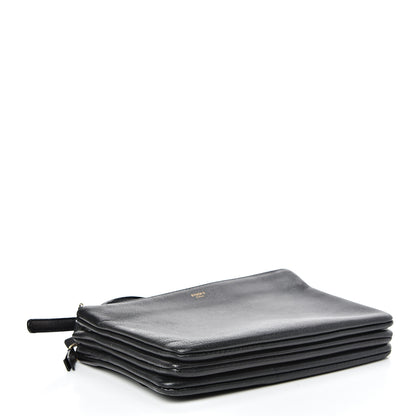 Celine Lambskin Small Trio Crossbody Bag Black 3 of 15