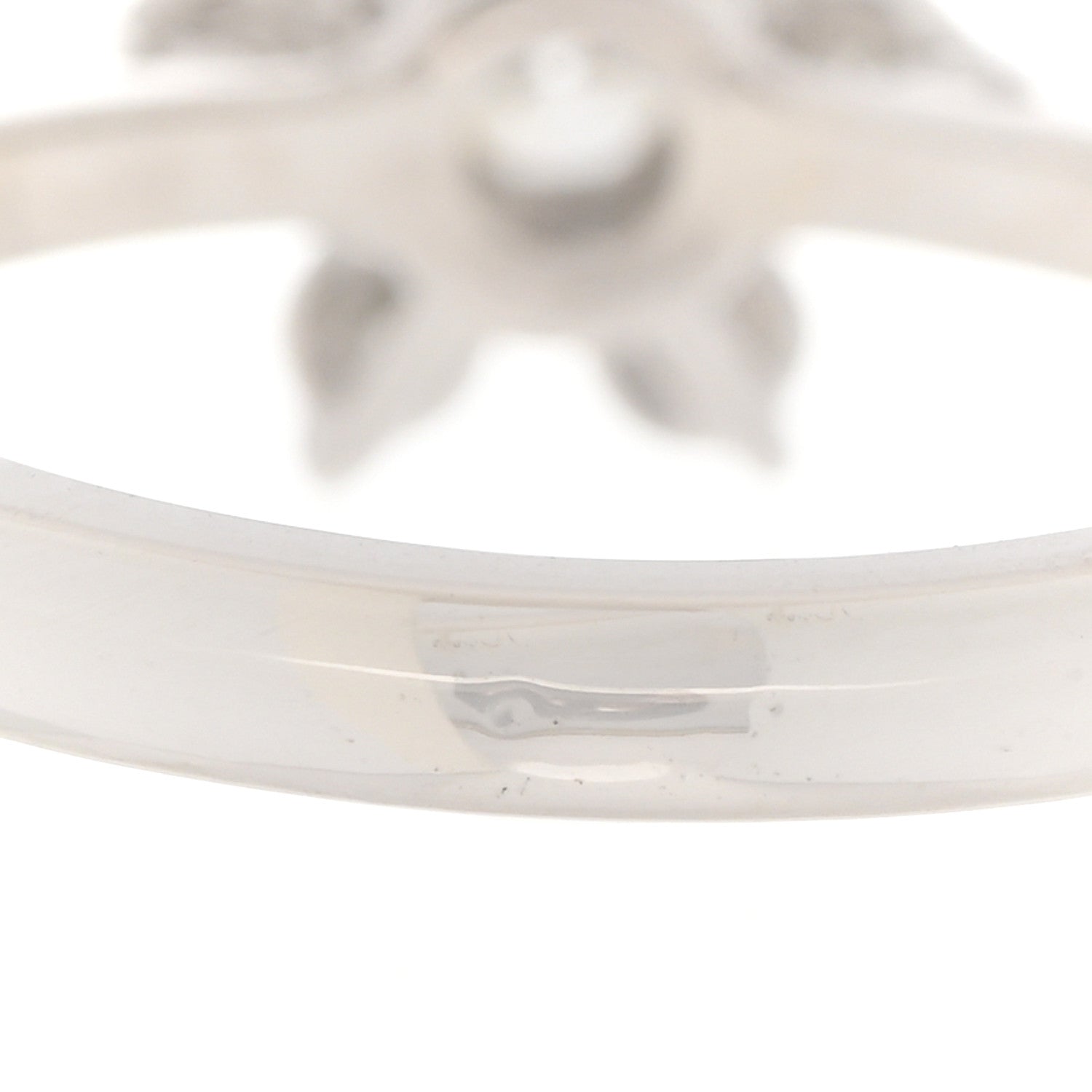 Tiffany Platinum Diamond Flower Ring 49 4.75 6 of 7