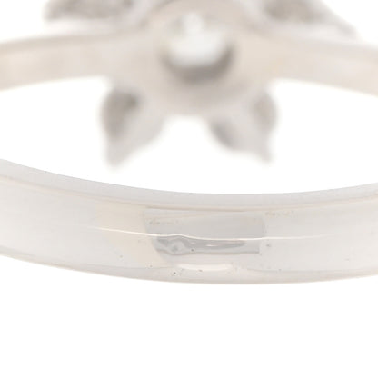 Tiffany Platinum Diamond Flower Ring 49 4.75 6 of 7
