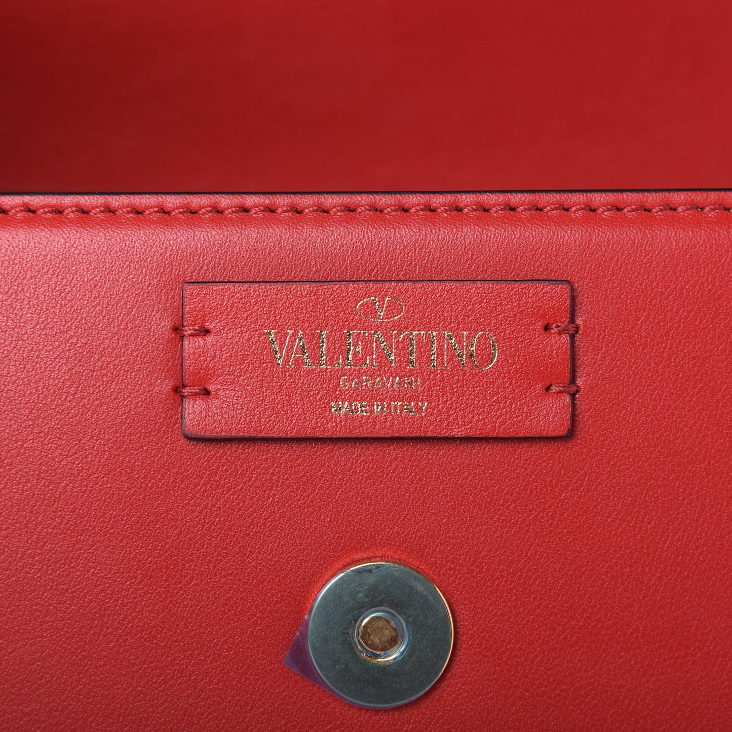 Smooth Calfskin Supervee Shoulder Bag Rouge Pur