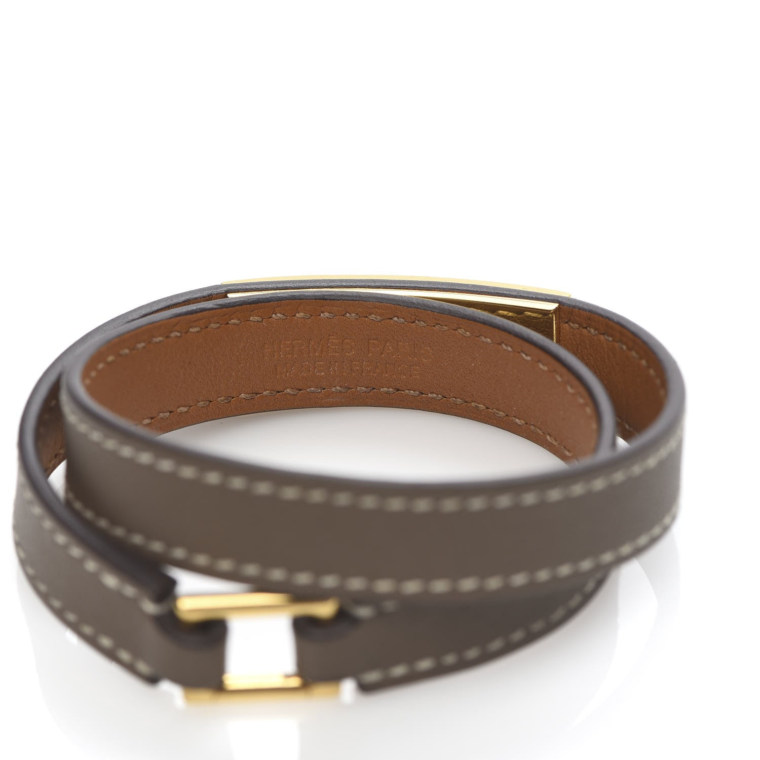 Hermes Swift Rivale Double Tour Bracelet S Etoupe 4 of 6