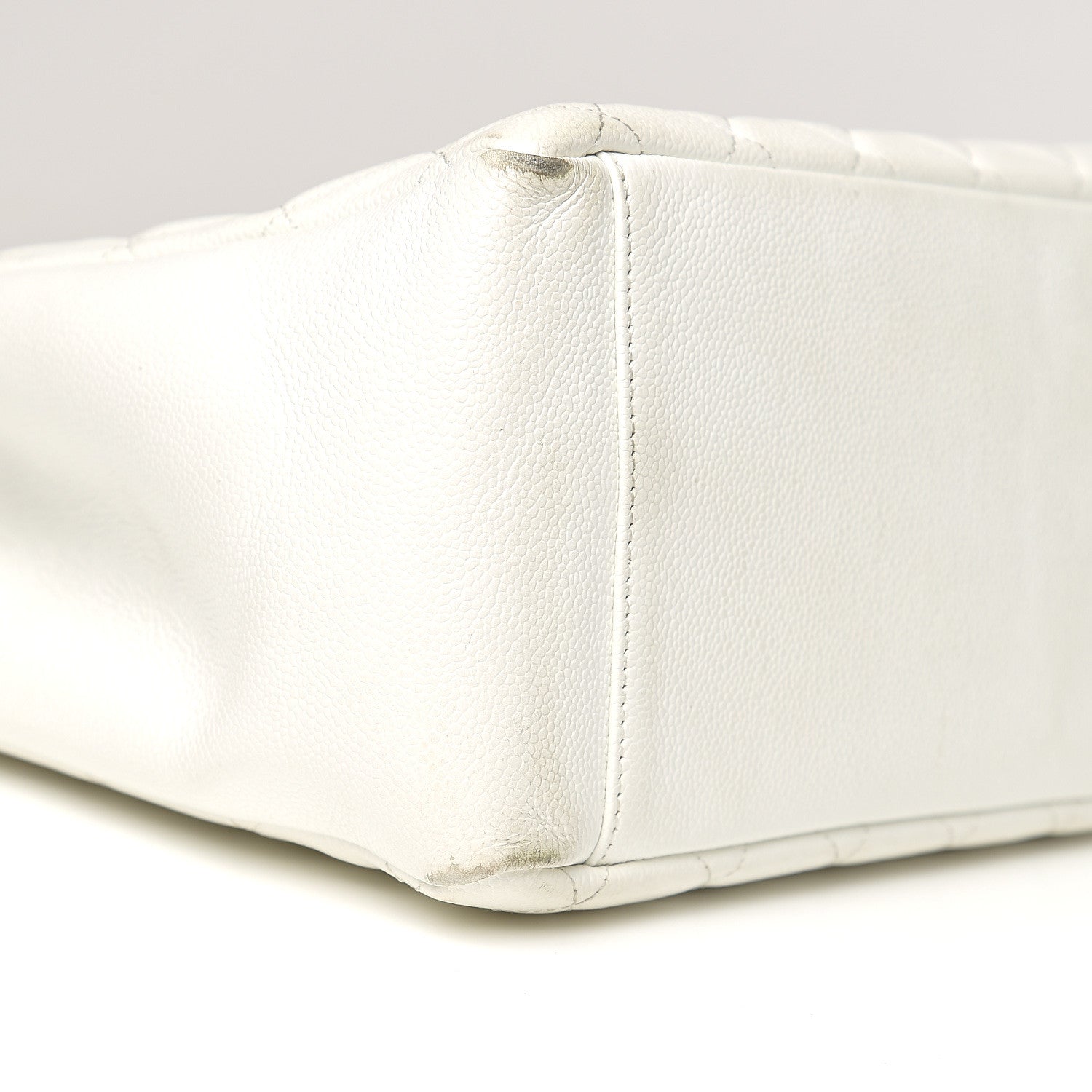 Chanel Caviar Quilted Grand Shopping Tote GST White 19 of 23