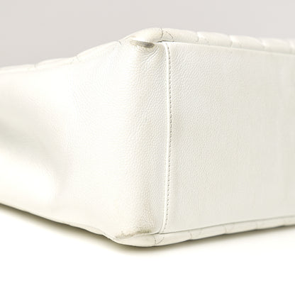 Chanel Caviar Quilted Grand Shopping Tote GST White 19 of 23