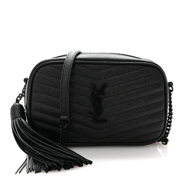 Saint Laurent Grain De Poudre Matelasse Monochrome Monogram Mini