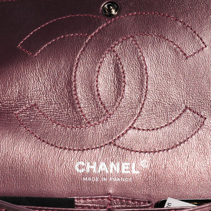 Chanel Calfskin 2.55 Reissue 226 Flap Metallic Rose Fonce 7 of 9