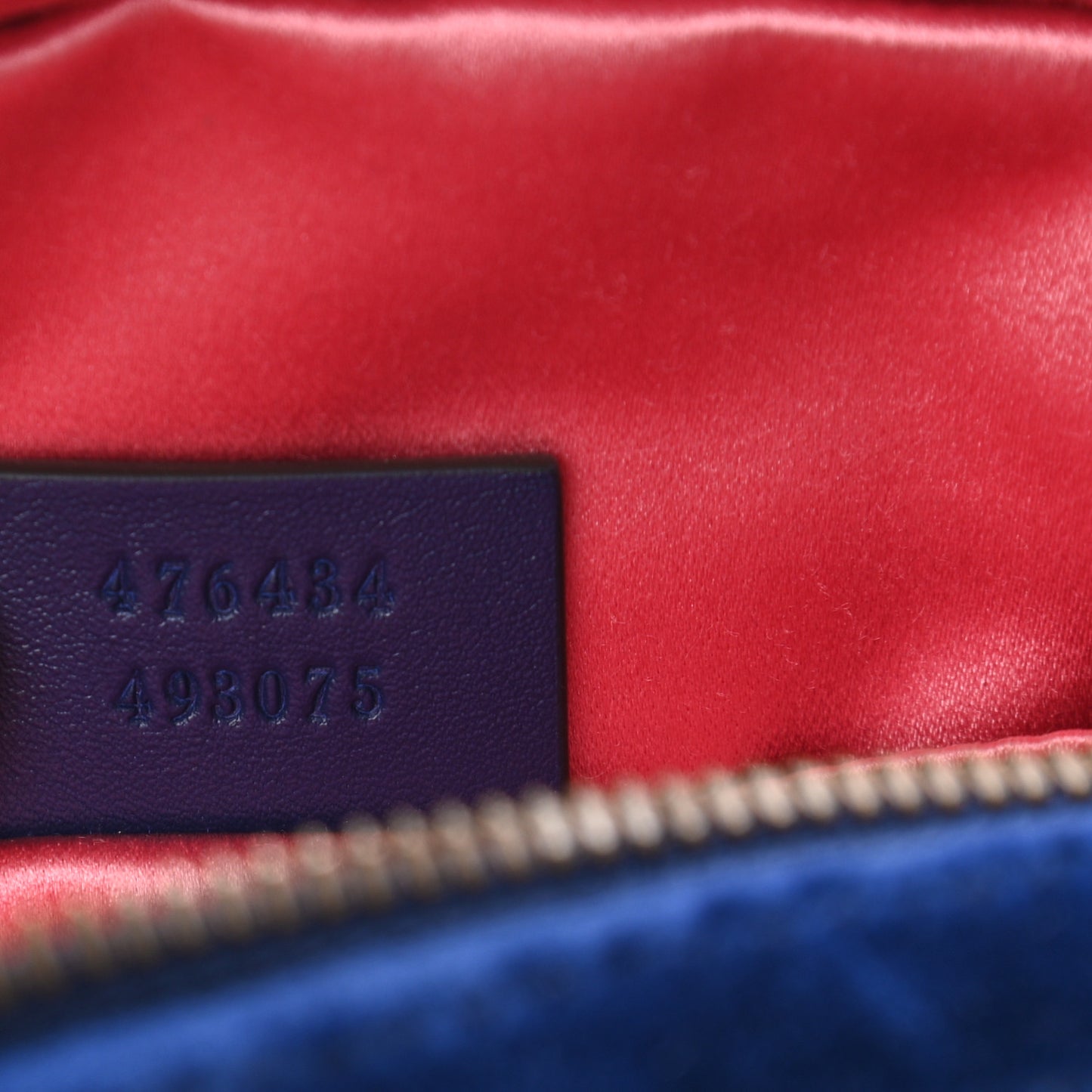 Velvet Matelasse GG Marmont Belt Bag 65 26 Cobalt Blue