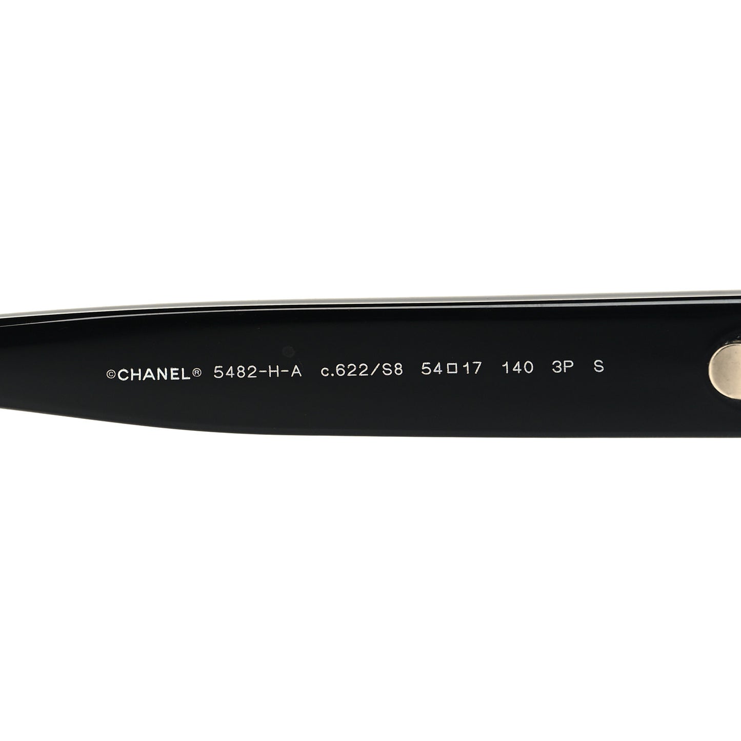 Acetate Polarized Pearl CC Square Sunglasses 5482-H-A Black