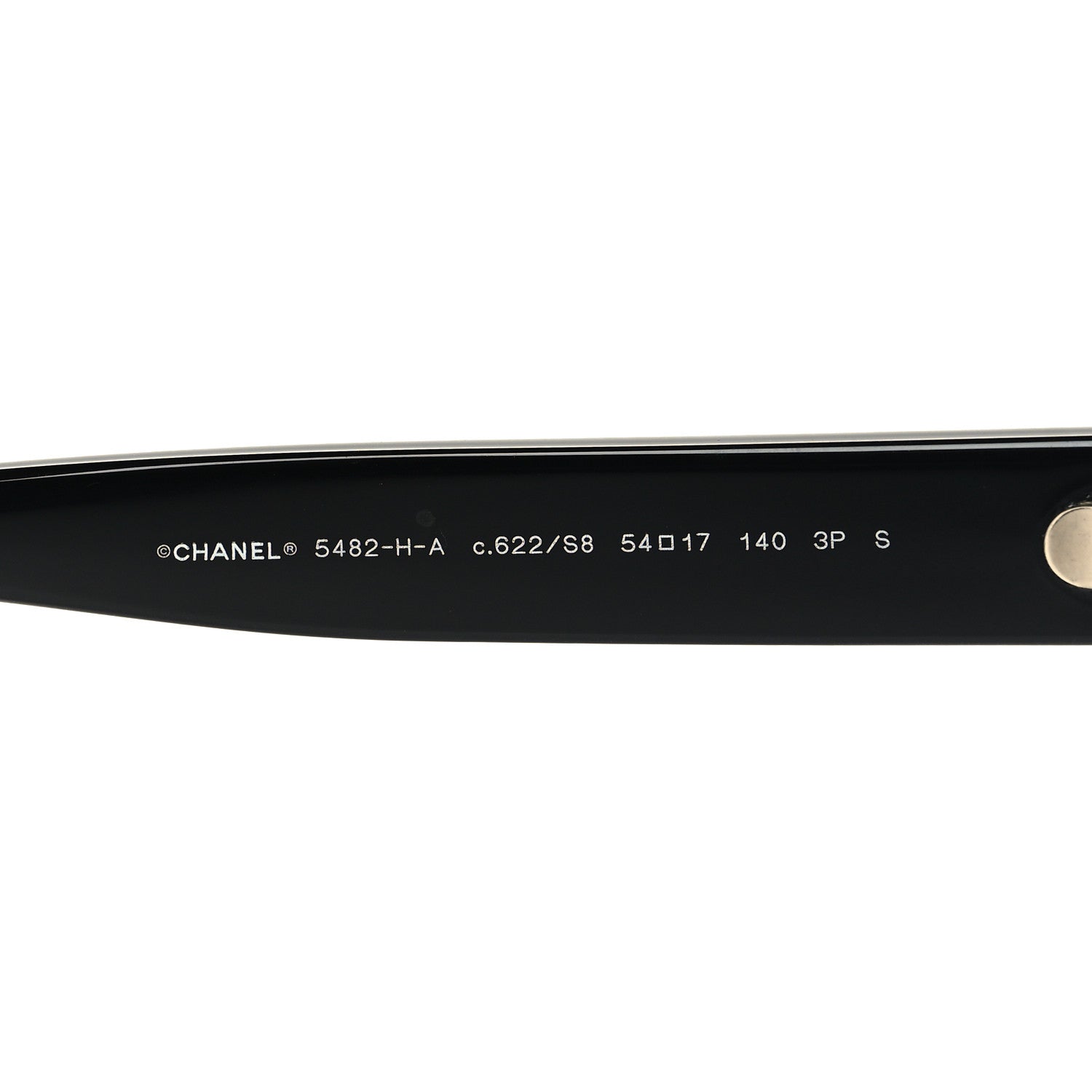 Chanel Acetate Polarized Pearl CC Square Sunglasses 5482-H-A Black 5 of 8