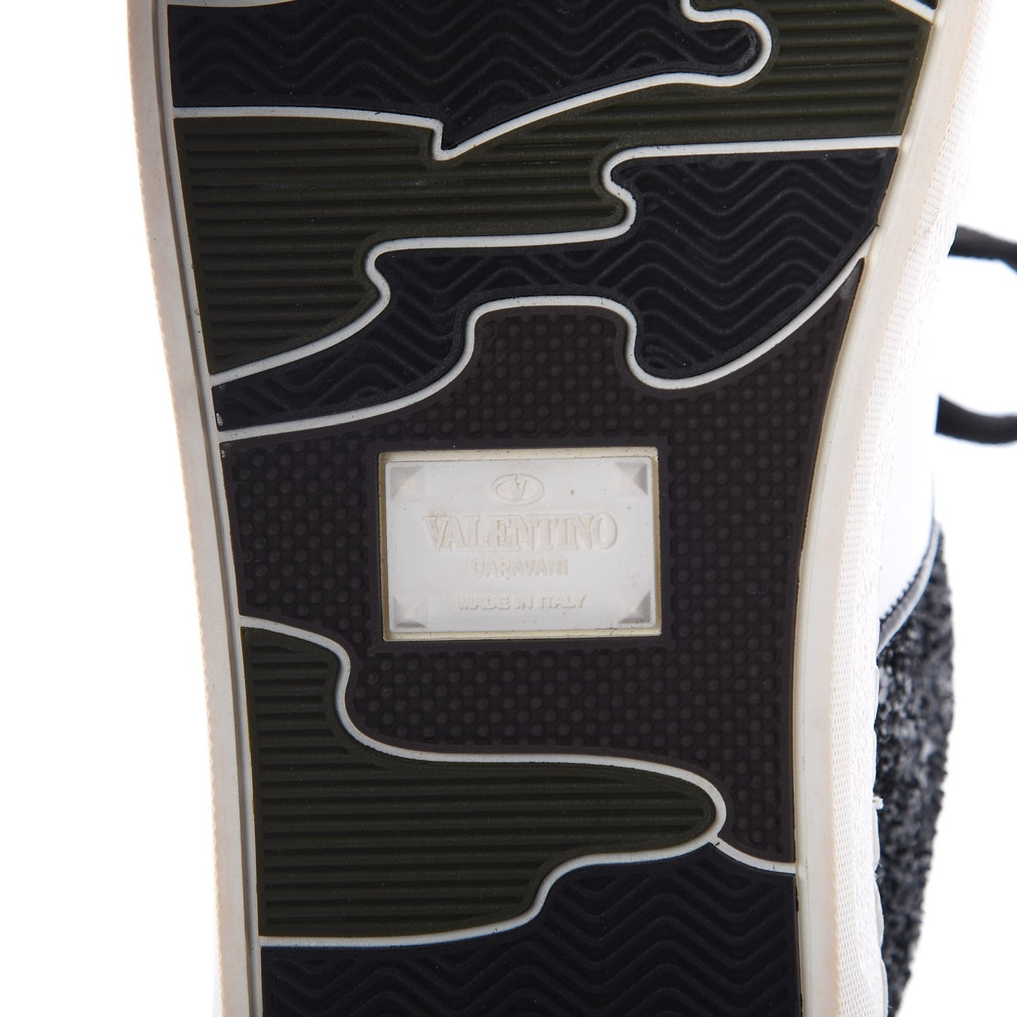 Calfskin Glitter Flycrew Sneakers 36 Black