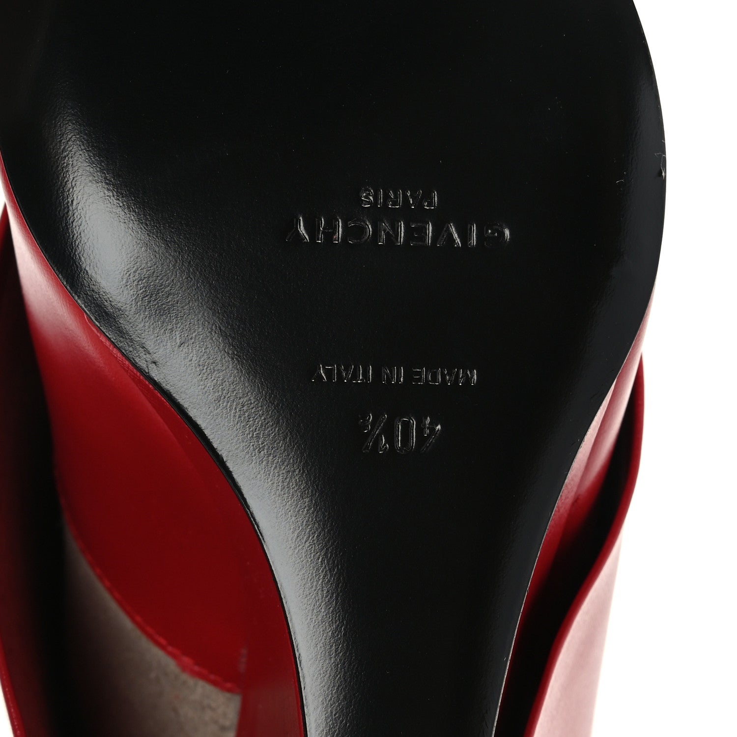 Givenchy Calfskin Shark Lock Ankle Boots 40.5 Red 6 of 6