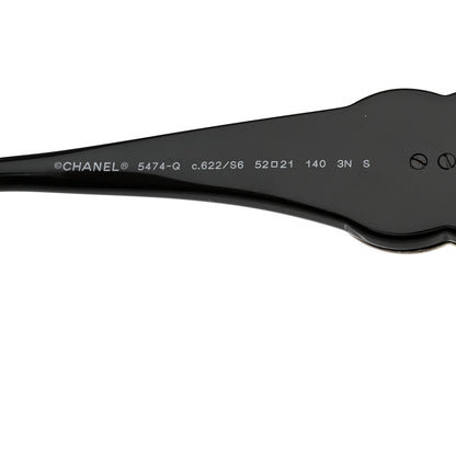 Chanel Acetate Calfskin Square Sunglasses 5474-Q Black 5 of 7