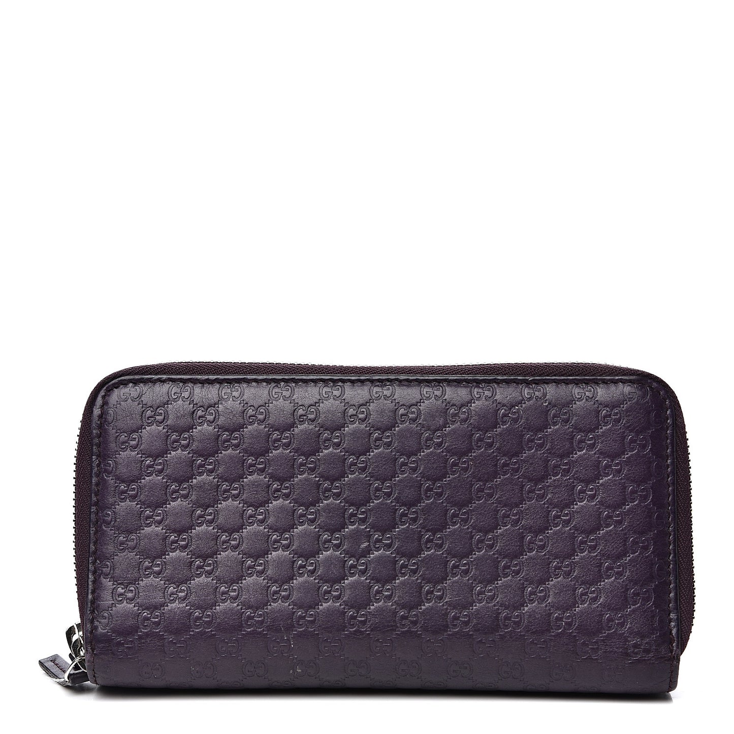 Microguccissima Zip Around Wallet Purple