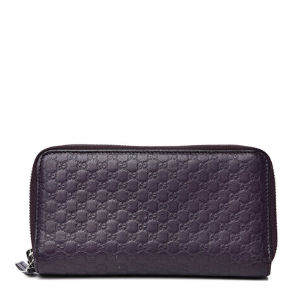 Gucci Microguccissima Zip Around Wallet Purple 1 of 13