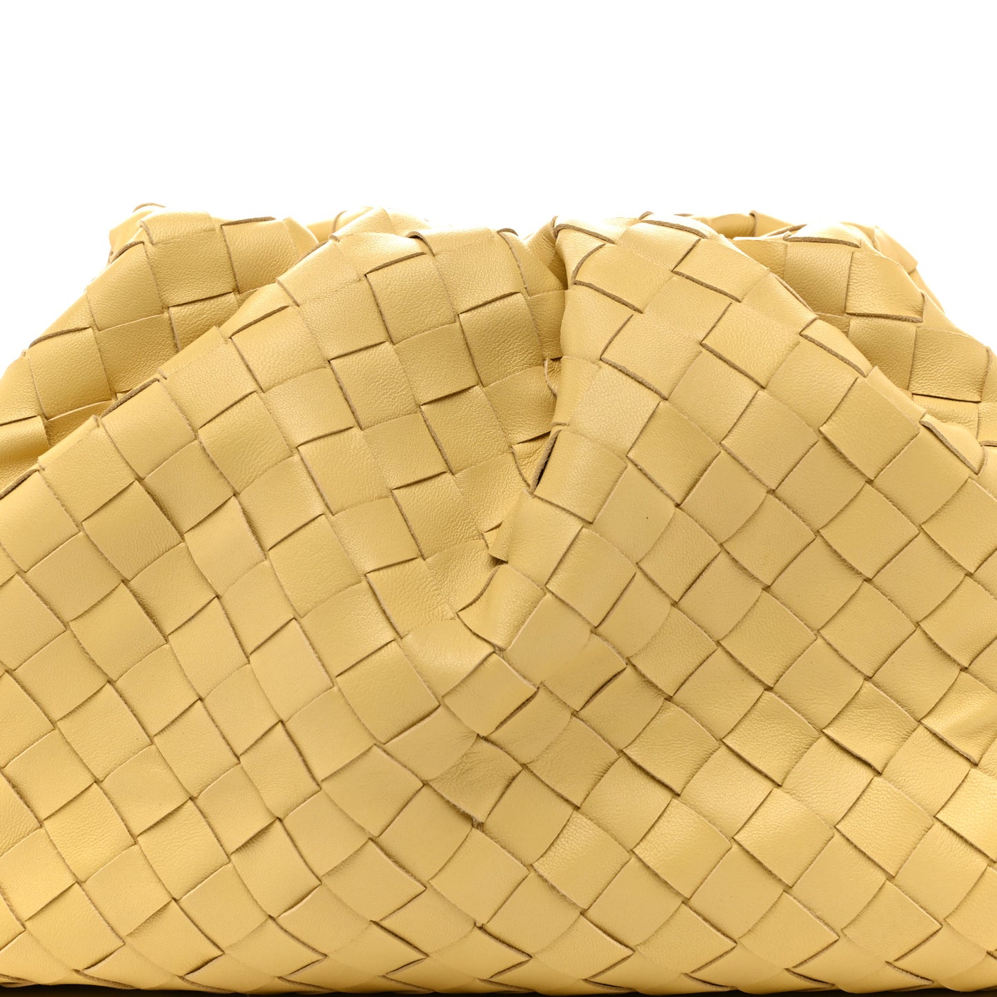 Nappa Maxi Intrecciato The Pouch Oversized Clutch Lemonade