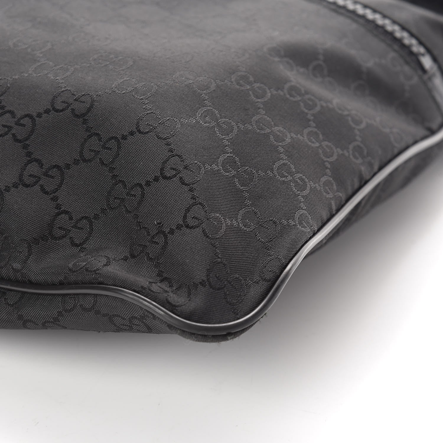 Gucci Nylon Monogram Small Flat Messenger Bag Black 9 of 9