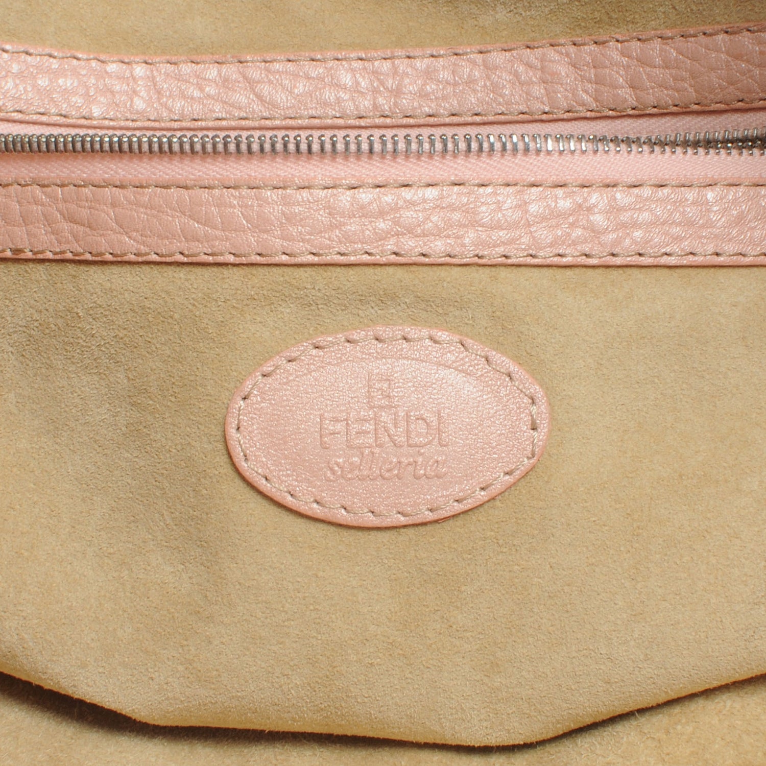 Fendi Calfskin Romano Selleria Bucket Hobo Pink 7 of 8