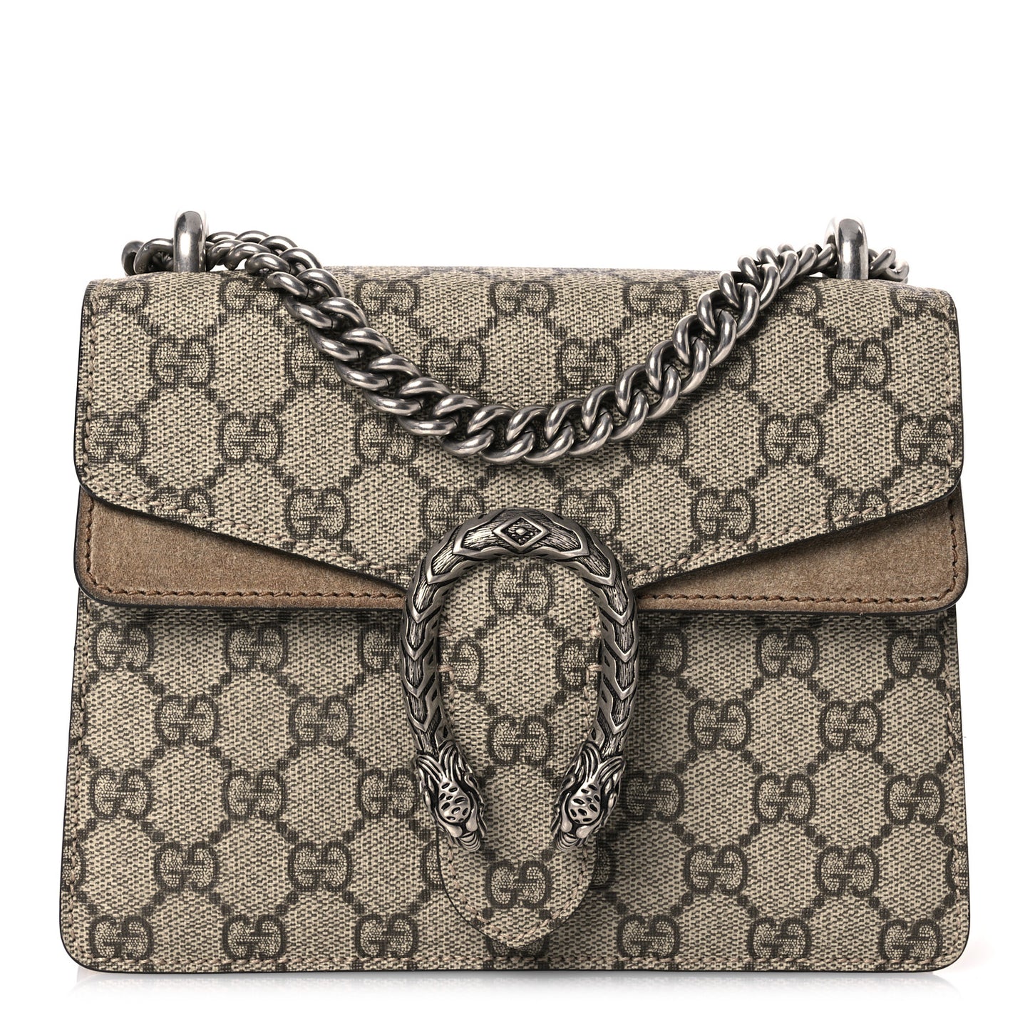 GG Supreme Monogram Mini Dionysus Shoulder Bag Taupe