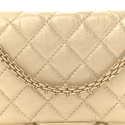 Chanel Metallic Aged Calfskin Quilted 2.55 Reissue 226 Flap Pale Gold 8 of 13