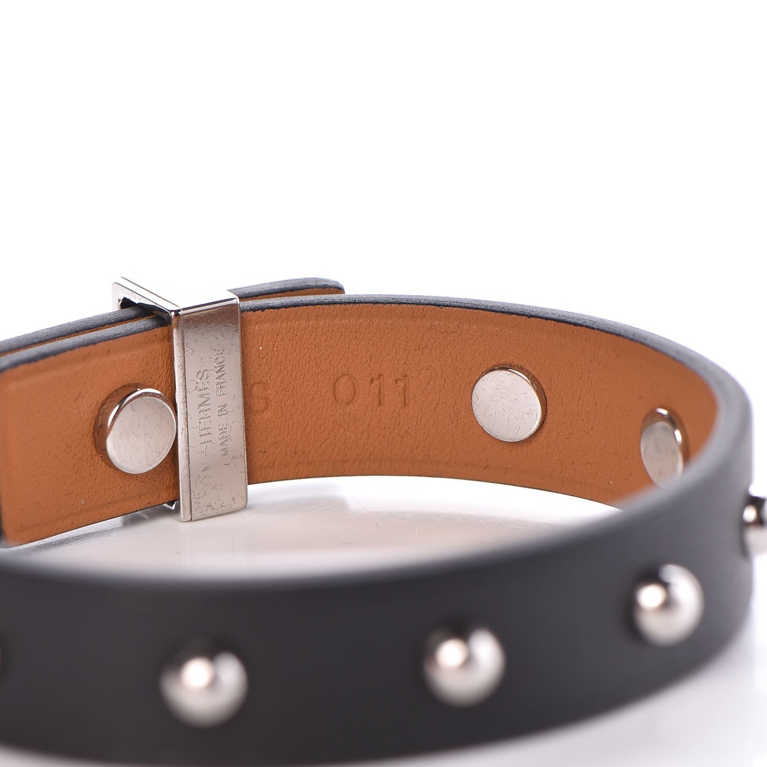 Hermes Swift Mini Dog Clous Ronds Bracelet T2 Black 5 of 6