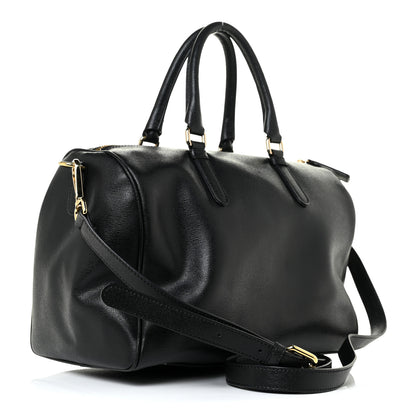 Versace Saffiano Calfskin Palazzo Duffle Bag Black 3 of 15