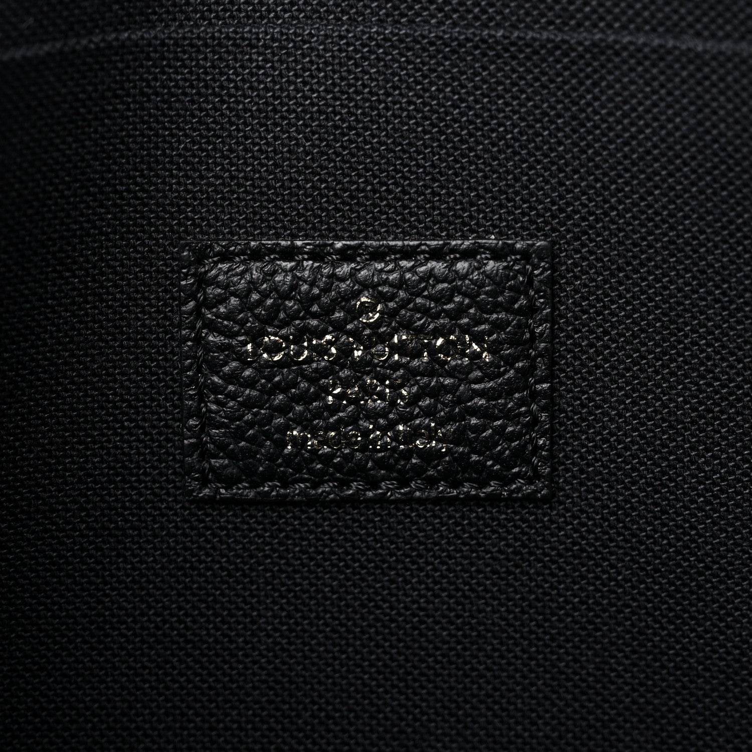 Louis Vuitton Empreinte Monogram Giant Crafty Pochette Felicie Black Crème 7 of 9