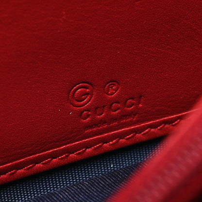Gucci GG Supreme Monogram Blooms Continental Wallet Blue 6 of 12
