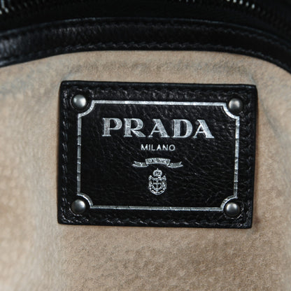 Prada Glace Calf Shopping Tote Nero Black 6 of 12