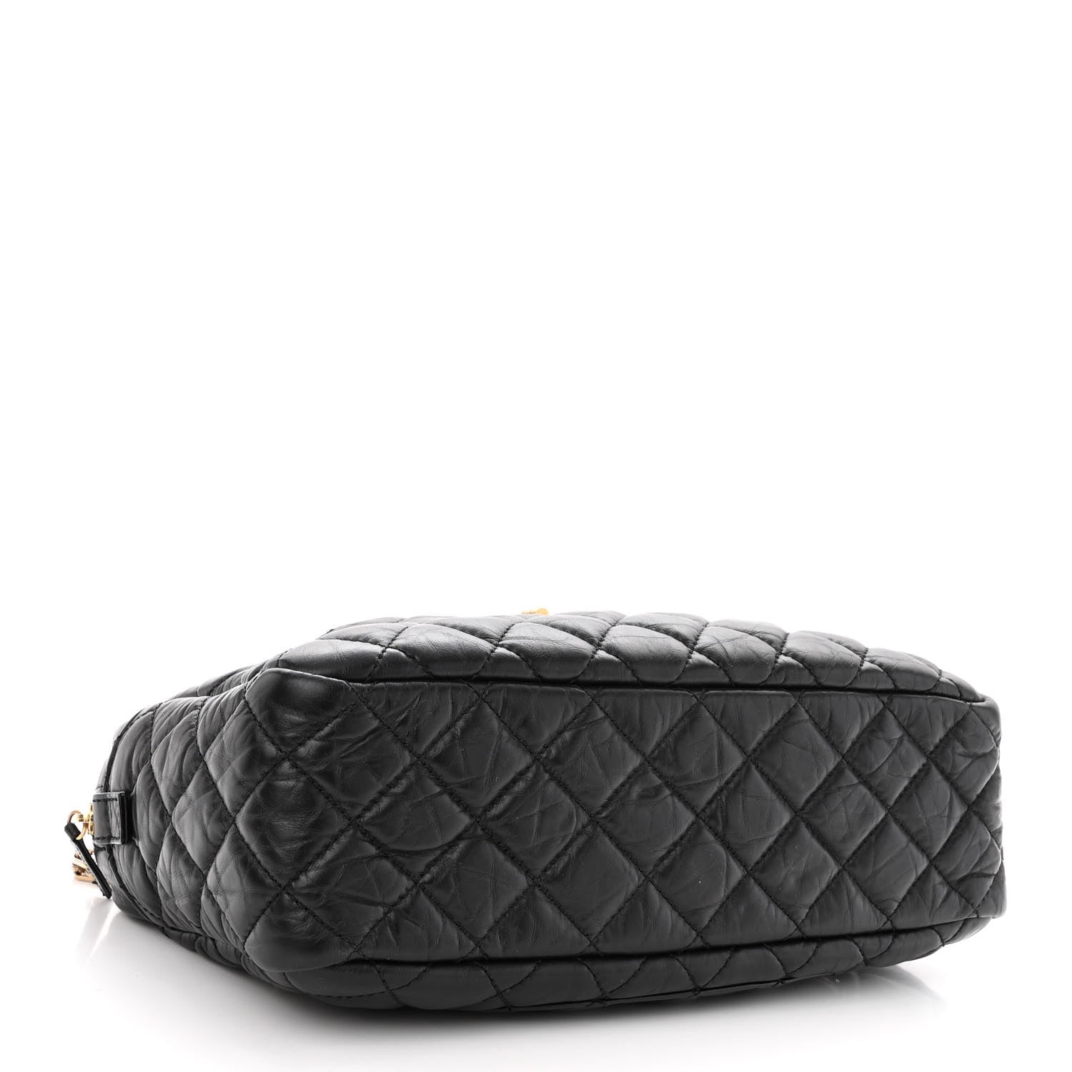 Chanel Aged Calfskin Quilted Medium Reissue Camera Case Black 4 of 9