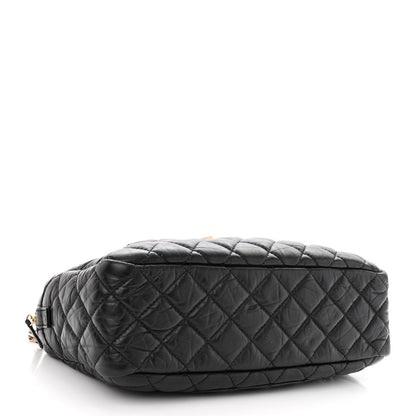 Chanel Aged Calfskin Quilted Medium Reissue Camera Case Black 4 of 9