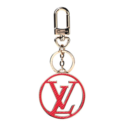 Louis Vuitton Epi LV Circle Bag Charm Key Holder Red Pink 1 of 3