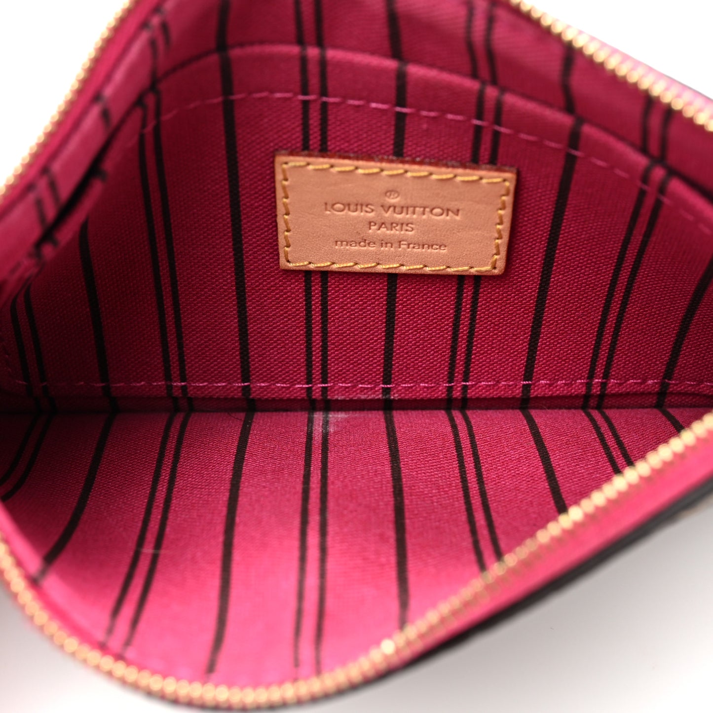 Monogram Neverfull PM Pochette Fuchsia