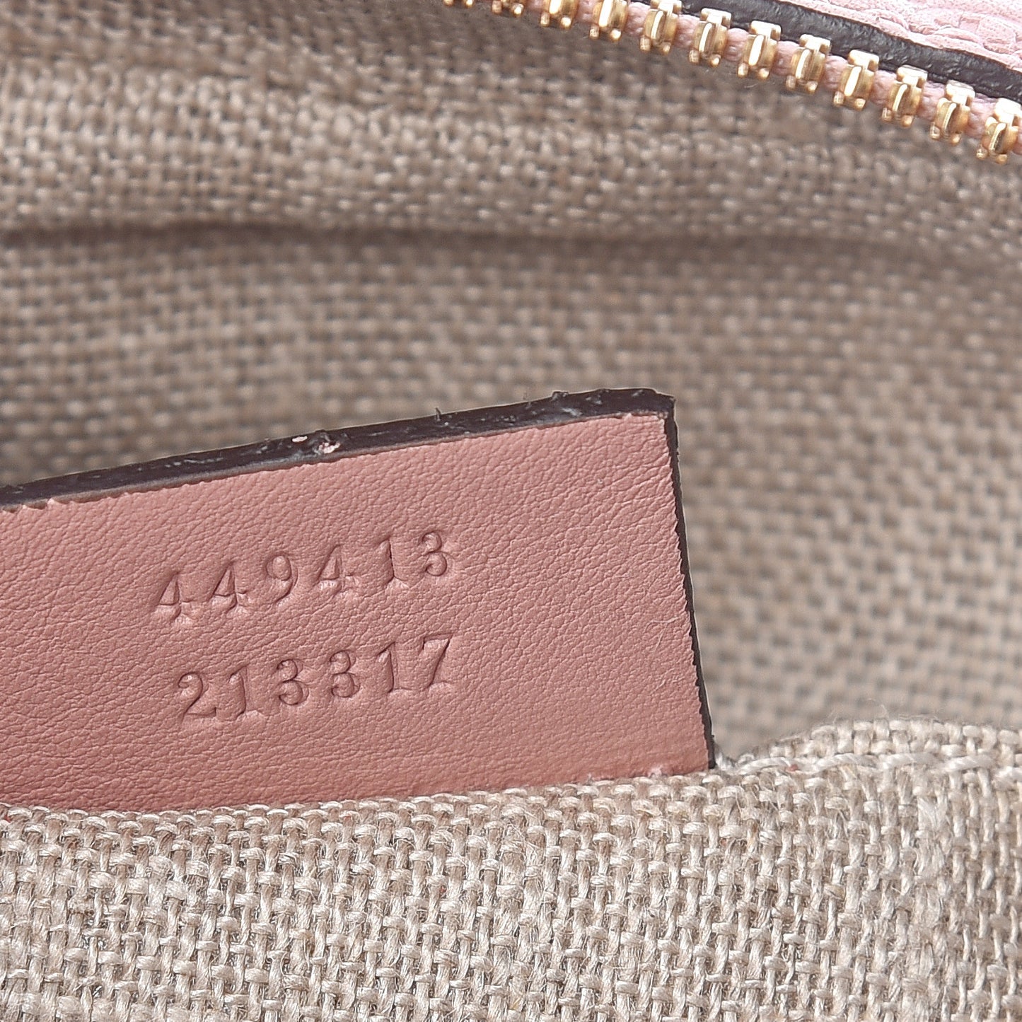 Soft Microguccissima Mini Bree Messenger Bag Soft Pink