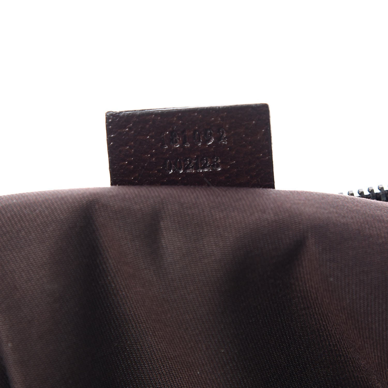 Gucci Monogram Web Medium Half Moon Hobo Dark Brown 7 of 11