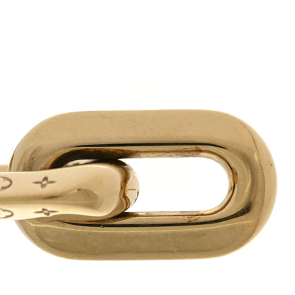 Louis Vuitton Metal LV Edge Double Hoop Earrings Gold 5 of 5